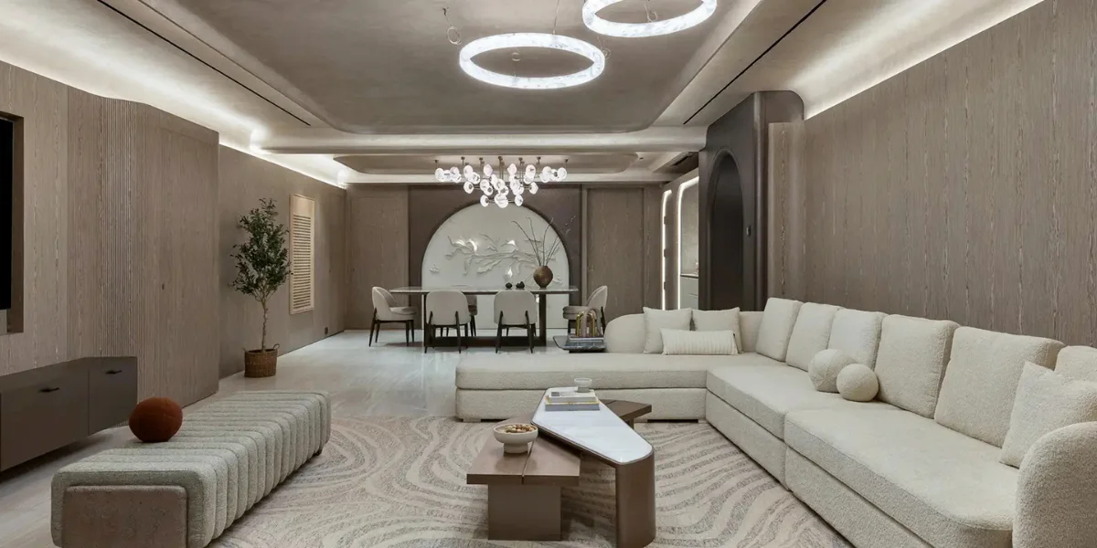 Completed living room interior project in Bengaluru