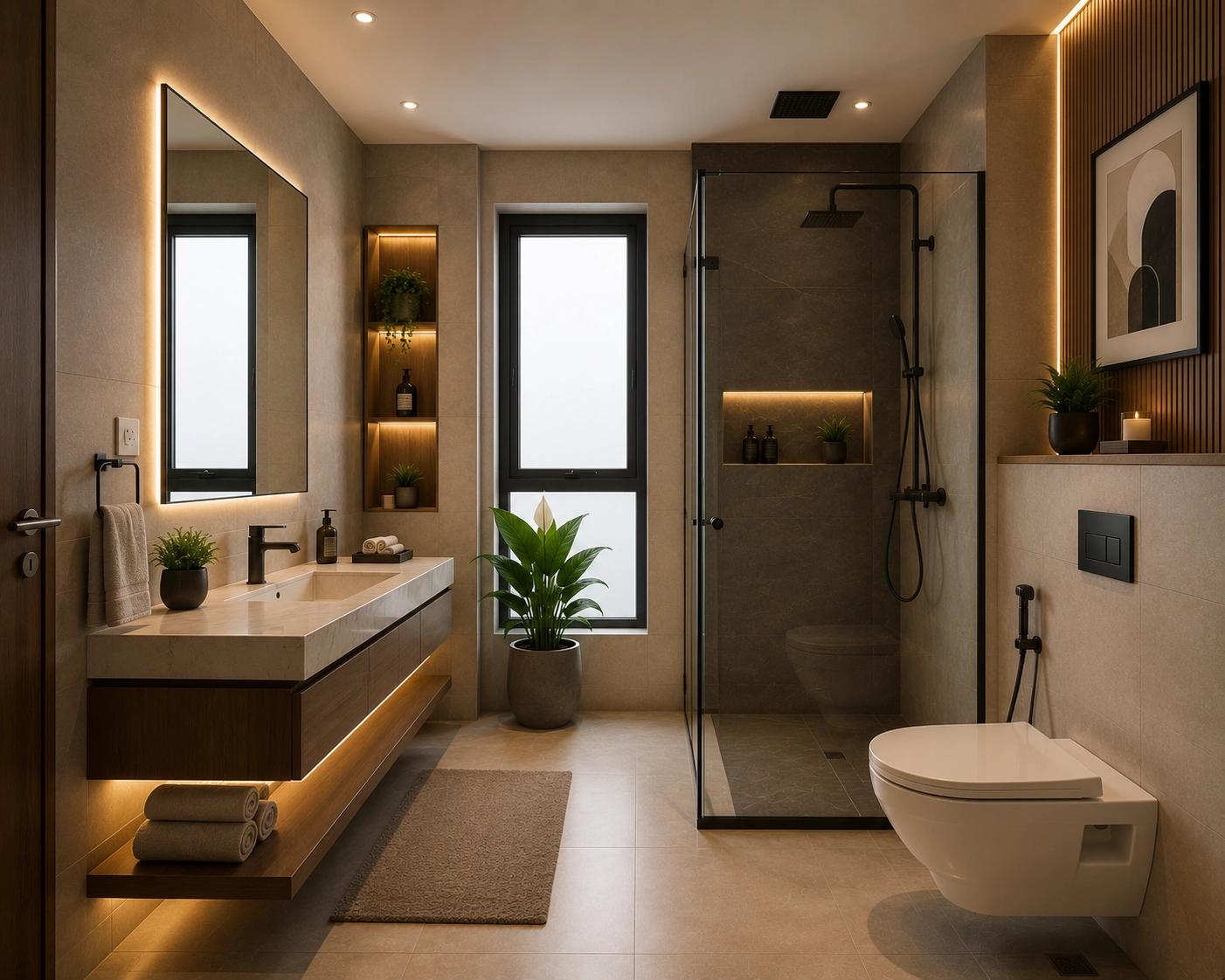Luxury Wellness Bathroom After